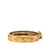 Chanel Gold Plated Logo Bangle Bracelet Secondhand