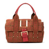 Fendi Zucca Canvas Crossword Handbag Secondhand