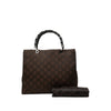 Gucci GG Nylon Bamboo Handbag Secondhand