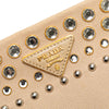 Prada Canvas Canapa Studded Vernice Clutch Secondhand