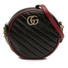Gucci Mini GG Marmont Matelasse Leather Torchon Round Crossbody Secondhand