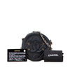 Chanel Caviar CC Filigree Round Clutch with Chain Secondhand
