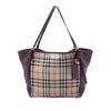 Burberry Small Haymarket Check Canvas and Leather Canterbury Tote Secondhand