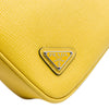 Prada Saffiano Logo Embossed Triangle Wristlet Pouch Secondhand
