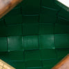 Secondhand Bottega Veneta Lambskin Maxi Intrecciato The Snap Clutch