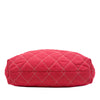 Chanel CC Quilted Denim Grosgrain Drawstring Tote Secondhand