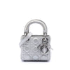 Dior Micro Metallic Calfskin Cannage Lady Dior Secondhand