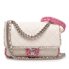 Chanel Quilted Lambskin and Tweed Elegant Trim Flap Secondhand