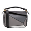 LOEWE Medium Tricolor Calfskin Puzzle Satchel Secondhand