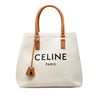 Celine Small Canvas Logo Print Horizontal Cabas Tote Secondhand
