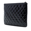 Chanel Medium Quilted Patent O Case Clutch Secondhand