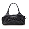 Secondhand Ferragamo Leather Gancini Shoulder Bag