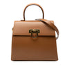 Ferragamo Small Leather Gancini Iconic Top Handle Bag Secondhand
