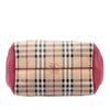 Burberry Small Leather Trimmed Haymarket Check Coated Canvas Canterbury Tote Secondhand