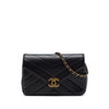 Chanel Mini Chevron Calfskin Coco Envelope Flap Secondhand