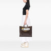 Fendi Fila Zucca Coated Canvas Logo Mania Shopper Tote Secondhand
