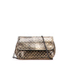 Bottega Veneta Metallic Calfskin Intrecciomirage Chain Flap Crossbody Secondhand