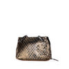 Bottega Veneta Metallic Calfskin Intrecciomirage Chain Flap Crossbody Secondhand