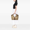 Gucci Large GG Canvas Web Giglio Tote Secondhand