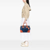 Prada Saffiano Trimmed Denim Handbag Secondhand