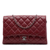 Chanel CC Quilted Caviar Flap Clutch with Chain Secondhand