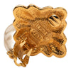 Chanel CC Gold Plated  Faux Pearl Drop Clip On Earrings Secondhand