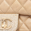 Chanel Small Quilted Iridescent Lambskin Pearl CC Crystal Flap Secondhand