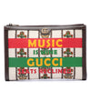 Gucci Canvas 100 Centennial Music is Mine Clutch Secondhand