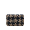Chanel CC Houndstooth Tweed and Shearling Wallet On Chain Secondhand
