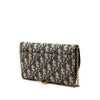 Dior Small Oblique Canvas Saddle Pouch with Chain Secondhand