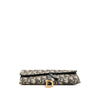 Dior Small Oblique Canvas Saddle Pouch with Chain Secondhand