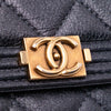 Chanel Quilted Lambskin Boy Wallet On Chain Secondhand
