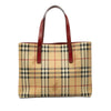 Burberry Haymarket Check Coated Canvas Tote Secondhand