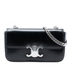 Celine Shiny Calfskin Triomphe Chain Box Shoulder Bag Secondhand