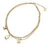 Secondhand Louis Vuitton Gold Plated Sweet Charms Tiered Necklace