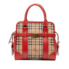 Burberry Haymarket Check Coated Canvas Minford Portrait Satchel Secondhand