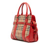 Burberry Haymarket Check Coated Canvas Minford Portrait Satchel Secondhand