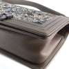 Chanel Old Medium Metallic Goatskin Crystal Boy Flap Secondhand