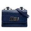 Miu Miu Goatskin Madras Miu Logo Crossbody Secondhand
