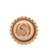 Gucci Gold Plated Resin and Rhinestones Interlocking G Single Push Back Earring Secondhand