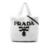 Prada Shearling Logo Tote Secondhand