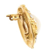 Chanel CC Gold Plated Faux Pearl and Strass Round Clip On Earrings Secondhand