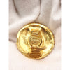 Chanel CC Gold Plated Faux Pearl and Strass Round Clip On Earrings Secondhand