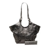 Balenciaga Medium Metallic Crinkled Lambskin Le Cagole Carry All Tote Secondhand
