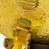 Chanel CC Gold Plated Enamel Square Clip On Earrings Secondhand