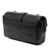 Saint Laurent Baby Croc Embossed Calfskin Classic Monogram Chain Bag Secondhand