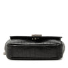 Saint Laurent Baby Croc Embossed Calfskin Classic Monogram Chain Bag Secondhand