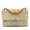 Chanel Quilted Suede Retro Label Flap Secondhand