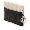Dior Bicolor Lambskin Cannage Lady Dior Freesia Card Holder Secondhand