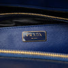 Prada Saffiano Turnlock Double Zip Studded Tote Secondhand